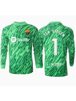 Barcelona Ter Stegen #1 Torwart Auswärtstrikot 2024-25 Langarm